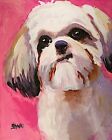 Shih Tzu Tsu Art Print from Painting | Gifts, Poster, Picture, Mom, Dad 8x10