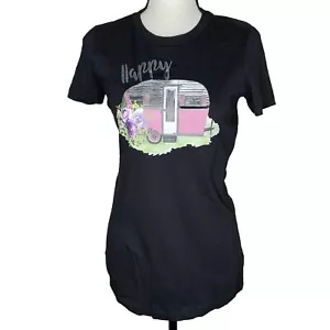 Camiseta Bella + Lona “Happy Camper” Premium Algodón Suave Divertida; Talla Med NUEVA SIN ETIQUETAS - Imagen 1 de 7