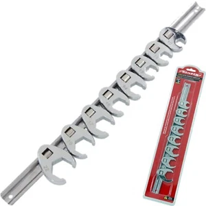 Neilsen 8pc Crows Foot Feet Wrench Spanner Set 3/8" Metric Crow 10mm - 22mm - Picture 1 of 3