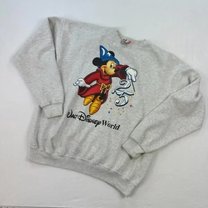 Vintage Walt Disney Designs Sweatshirt adults XL Gray crew neck Fantasia 25th - Picture 1 of 11