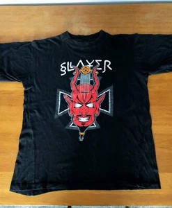 Slayer RARE Tour T-shirt God Hates Us All 2001 European Tour Vintage - Picture 1 of 4