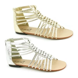 SANDALI DONNA DONNA FLAT GLADIATORE ESTIVI INFRADITO SPIAGGIA VACANZA SCARPE MISURA - Foto 1 di 9