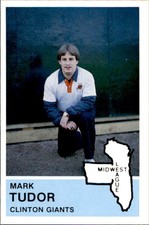 1982 Clinton Giants Fritsch #26 Mark Tudor Trainer Western Illinois University 