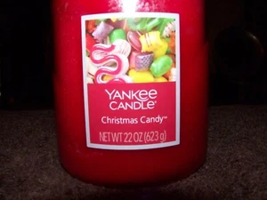 22-ounce Yankee Candle with lid, Christmas Candy scented - Picture 1 of 3