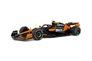 SOLIDO S1814201 MCLAREN F1 TEAM MCL38 ORANGE L.NORRIS MIAMI GP 2024 1/18 - Picture 1 of 2