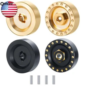 Qmore 4pcs Wheel Hub Brass Weight Heavy Duty for 1:24 Axial SCX24 90081 RC Car - Picture 1 of 19