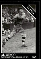 1992 Conlon Collection TSN 458 Al Wingo   Detroit Tigers Baseball Card