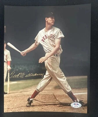 Ted Williams signed 1939 Rookie 8x10 photo arthur griffin W/Seal Psa MINT AUTO - Image 1 of 4