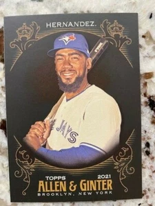 2021 TOPPS ALLEN GINTER X BASEBALL BASE CARD BLUE JAYS TEOSCAR HERNANDEZ #193 - Picture 1 of 1