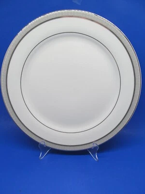 Plato Mikasa L3428 Platinum Crown Fine China 12 1/4" EC Foto 1 de 4