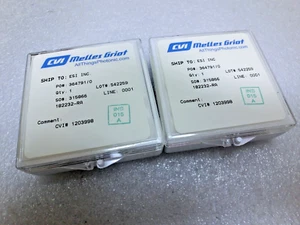 Lot of 2 CVI Melles Griot ESI 315866 182232-RA,CVI 1203998 Laser Optic,US*8617 - Picture 1 of 13