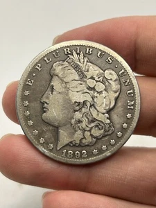 1892-CC $1 Morgan Silver Dollar Looks VG! Better Date! Rare Coin*** - Picture 1 of 6