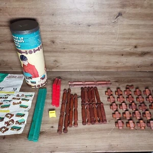 Original Lincoln Logs Set 2c Building Set Vintage 70s Toy - Picture 1 of 8