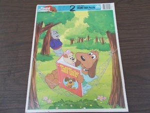 1987 Goldener extra dicker Rahmen Tablett Puzzle - "Pfund Welpen" Alter 3 bis 7 - Bild 1 von 3
