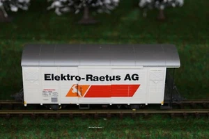 BEMO 2283 136 RhB Gbk-v 5606 " ELEKTRO RAETUS" GUTER WERBE WAGEN FREIGHT CAR OVP - Photo 1/6