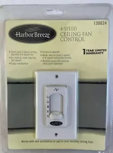 NEW In Original Package Harbor Breeze 4 Speed Ceiling Fan Control 130624 - Picture 1 of 4