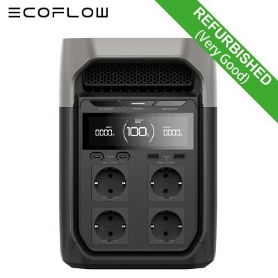 ECOFLOW Refurbished DELTA 3 Tragbare Powerstation 1024Wh LiFePO4 Solarspeicher - Bild 1 von 4