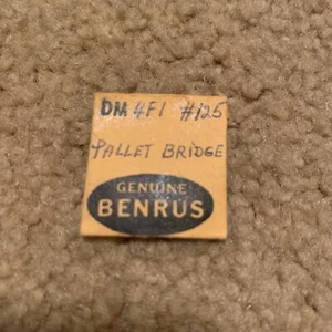Original Benrus DM 4F1 TEIL #125 Palettenbrücke aus altem Lagerbestand versiegelt - Bild 1 von 2