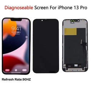 Conjunto de pantalla LCD diagnosticable de repuesto para Apple iPhone 13 Pro 90HZ negro - Imagen 1 de 9