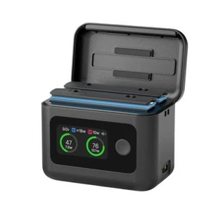 Fast Charging Hub Charger Box Dual-slot Two Bay Display Charging For Insta360 X5 - Afbeelding 1 van 16