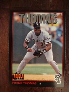 1993 Leaf Triple Play Frank Thomas Karte #26 Chicago White Sox MLB Baseball - Bild 1 von 2