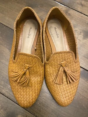 Mocasín Mossimo Dutti Talla 37EU Borla Cuero Marrón Foto 1 de 4