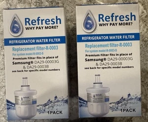 Refresh refrigerator water filters (2ea) DA-00003G / DA29-00003B - Picture 1 of 3