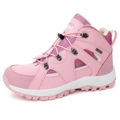  Kids Hiking Boots Waterproof Girls Hiking Boots Durable TPR 6 Big Kid Pink - Image 1 of 4