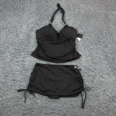 Conjunto Tankini de Natación Victoria's Secret XL Falda Parte Inferior de Bikini L Mujer Nuevo con Etiquetas Foto 1 de 4