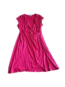 Tommy bahama rosa rojizo pandereta lado fruncido vestido mujer talla XL - Imagen 1 de 8