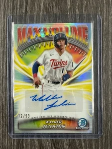 2025 Bowman Chrome Walker Jenkins Max Volume 🔊 Auto #MVA-WJ 🔥 SP /99 🔥 - Picture 1 of 2