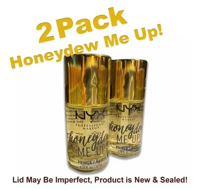 2 Pack NYX Honey Dew Face Primer 0.74 fl.oz. Imperfect Seal, Brand New Sealed - Image 1 of 3