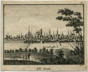 Belgien Gent Original Lithografie Neue Bildergalerie 1830 - Bild 1 von 2