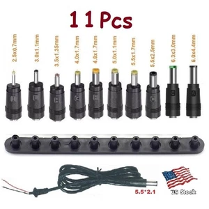 10 Stück Universal DC Netzteil Set konvertieren 5,5x2,1mm Stecker auf andere Größen Stecker - Bild 1 von 5
