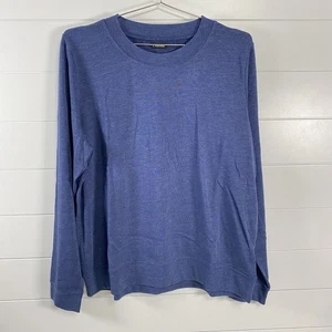 J. Peterman Sweatshirt Herren Extra Large Blau Meliert Rundhals Langarm - Bild 1 von 11