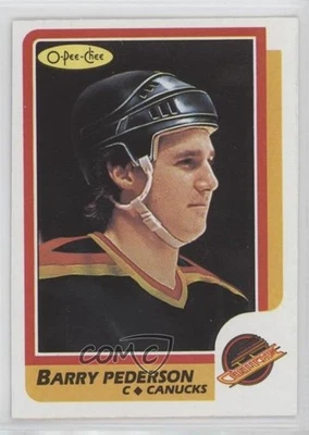 1986-87 O-Pee-Chee Barry Pederson #34 - Image 1 of 2