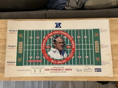 Litografía NFL 1989 FIRMADA por Bill Walsh San Francisco 49ers 30x16,5 Foto 1 de 4