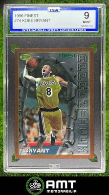 52763170 1996-97 Topps Finest #74 Kobe Bryant Bronce Los Angeles Lakers ISA 9 Foto 1 de 3