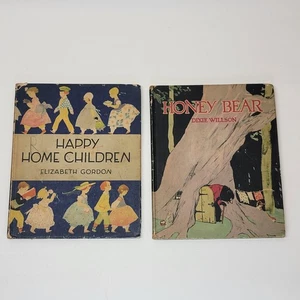1924 Happy Home Children & 1932 Honey Bear Volland Sunny Book Series Hardcover - Imagen 1 de 24
