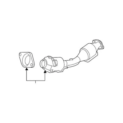 Tubo de escape con convertidor catalítico - 20010-ET000 - Nissan Sentra 2L L4 07-12 Foto 1 de 2