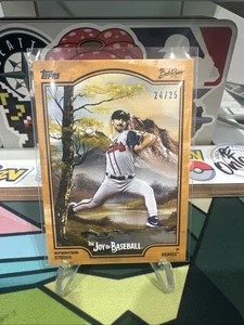 2025 Topps X Bob Ross The Joy of Baseball - Spencer Strider #2F /25 - Picture 1 of 2