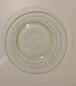 Hazel Atlas Florentine No 2 Green Depression Glass Small Bread Plate - Picture 1 of 8