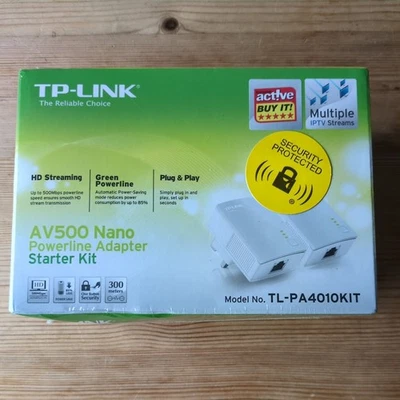 TP-Link AV500 Nano Powerline Adapter Starter Kit TL-PA411 - Image 1 of 2