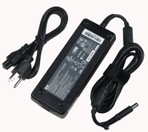 Genuine HP 120W 18.5V AC Smart Power Adapter VE025AA#ABA, 519331-001 - Picture 1 of 3