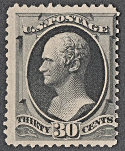 US Sc# 190 *MINT NO GUM { 30c BLACK HAMILTON } "SCARCE SOFT POROUS PAPER OF 1879 - Bild 1 von 3