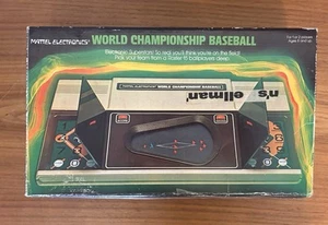 Vintage 1980 Mattel Electronics World Championship Baseball Game Damaged Box NOS - Picture 1 of 6