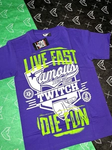 Famous Stars And Straps Live Fast Shirt NWT Small Travis Barker 182 Motocross - Picture 1 of 9