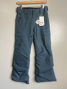 Boys Volcom cargo insulated pants straight leg size large teal winter activities - Picture 1 of 8