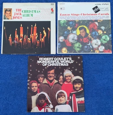 Рождественский лот из 3 виниловых пластинок почти как новые!! Состояние товара - Goulet, Jones, Lanza - Изображение 1 из 2