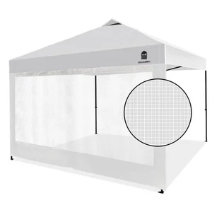 Mesh Sidewall for 10x10 Pop Up Canopy - Straight Leg, Commercial Grade White ... - Picture 1 of 7